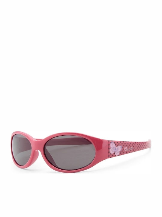 Chicco Girl Little Οβάλ Βρεφικά Γυαλιά Ηλίου Butterfly για 12+ Μηνών