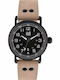 London Men's Watch 46mm Battery with Beige Leather Strap