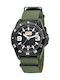 Just Cavalli Мъжки часовник 40mm с батерен механизъм и зелена текстилна каишка