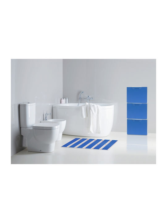 Plastică Suport pentru pantofi Unika cu 1 Raft Albastru L51xW17.3xH41cm