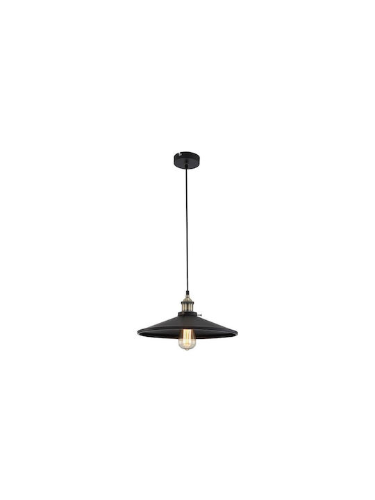 Globo Lighting 15060 Pendant Light Single-Light for Socket E27 Black 15060