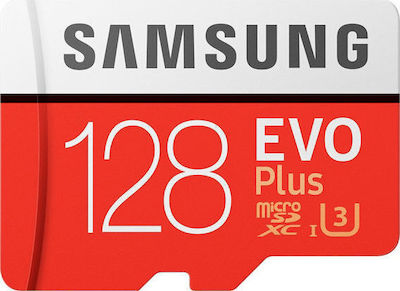 Samsung Evo Plus microSDXC 128GB Klasse 10 U3 UHS-I mit Adapter