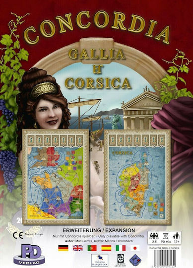 Erweiterungsspiel Concordia: Gallia / Corsica (EN) für 2-5 Spieler Ab 12+ Jahren Pd Verlag