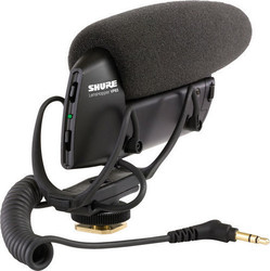 Shure Electret / Shotgun 3.5mm Microphone VP83 Shock Mounted/Clip On for Camera