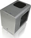 Raijintek Metis Plus Mini Tower Κουτί Υπολογιστή με Πλαϊνό Παράθυρο Ασημί
