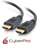 CyberPro HDMI 2.0 Cable HDMI male - HDMI male 5m Μαύρο