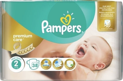 Pampers Klebeband-Windeln Premium Care Premium Care Nr. 2 für 3-6 kgkg 38Stück