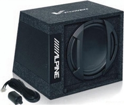 Alpine Self-amplified Car Audio Subwoofer 12" 325W RMS with Box