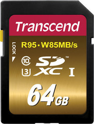 Transcend Ultimate X SDXC 64GB Clasa 10 U3 UHS-I