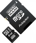 GoodRAM M40A microSDHC 8GB Class 4 Default Speed με αντάπτορα