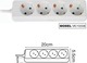VK Lighting Πολύπριζο 4 Θέσεων με Καλώδιο 1.5m