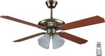 United UCF667 Ceiling Fan 132cm with Light and Remote Control Brown