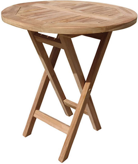 Table for Small Outdoor Spaces Made of Teak Foldable 5051G 60x60x75cm