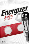 Energizer Μπαταρίες Λιθίου Ρολογιών CR2016 3V 2τμχ