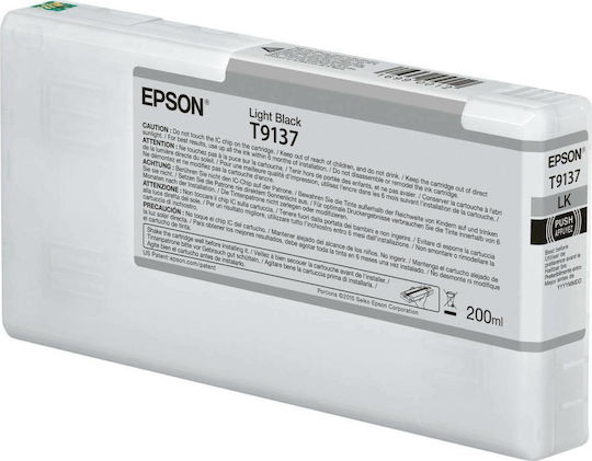 Epson T9137 Light Black Original InkJet Printer Ink Black (C13T913700)