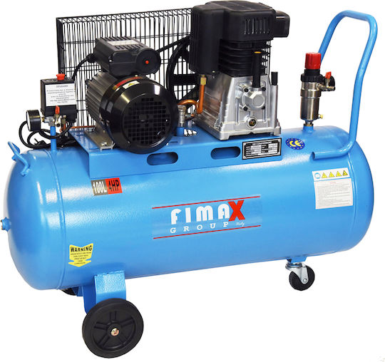 Fimax 71704 Single-Phase Air Compressors with Power 4hp and Airtank 100lt