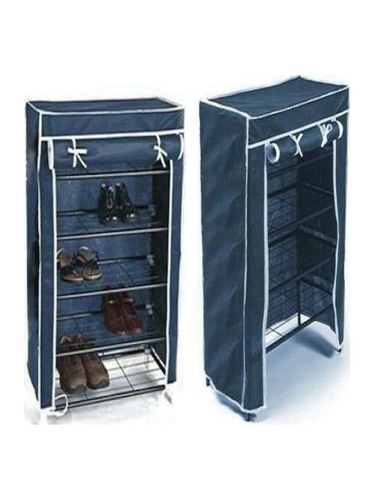 Stoff Schuhschrank 5 Regale 75x45x175cm