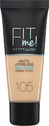 Maybelline Fit Me Matte + Poreless Foundation 105 Natural Ivory 30ml
