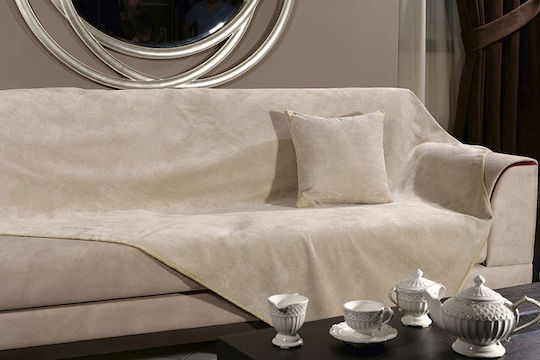 Beauty Home Art 8116 Chic Armchair Throw 170x180cm Beige 8116MON