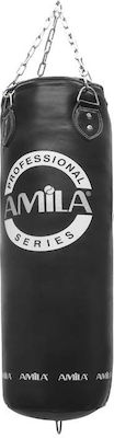 Amila Leather Filled Punching Bag 30kg 150cm Black