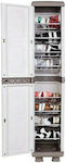 Smart Cabinet Plastic Shoe Rack with 8 Shelves 42x36x179cm