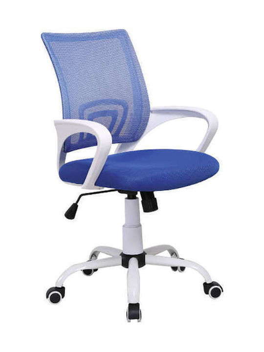 Καρέκλα Γραφείου με Μπράτσα A1850-W Μπλε Zita Plus
