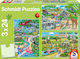 Kinderpuzzle A day at the zoo für 3++ Jahre 72pcs Schmidt Spiele