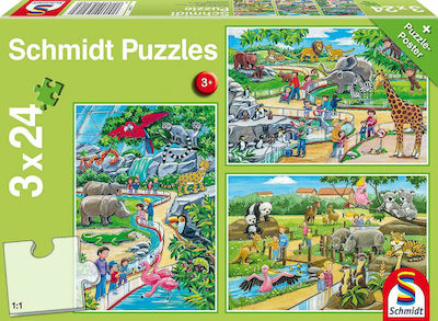 Kinderpuzzle A day at the zoo für 3++ Jahre 72pcs Schmidt Spiele