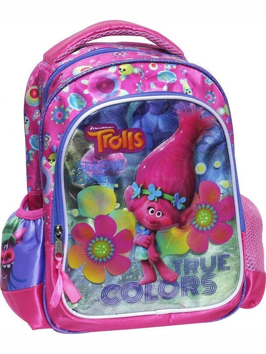 Gim Trolls Girls School Bag Backpack Kindergarten Multicolored 5lt