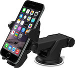 Mobile Phone Holder Car Long Neck Στήριξης Κινητού with Adjustable Hooks Black