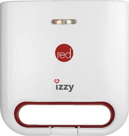 Izzy Red 222744 Сандвич грил за for 2 Sandwiches Sandwiches 750W Бял