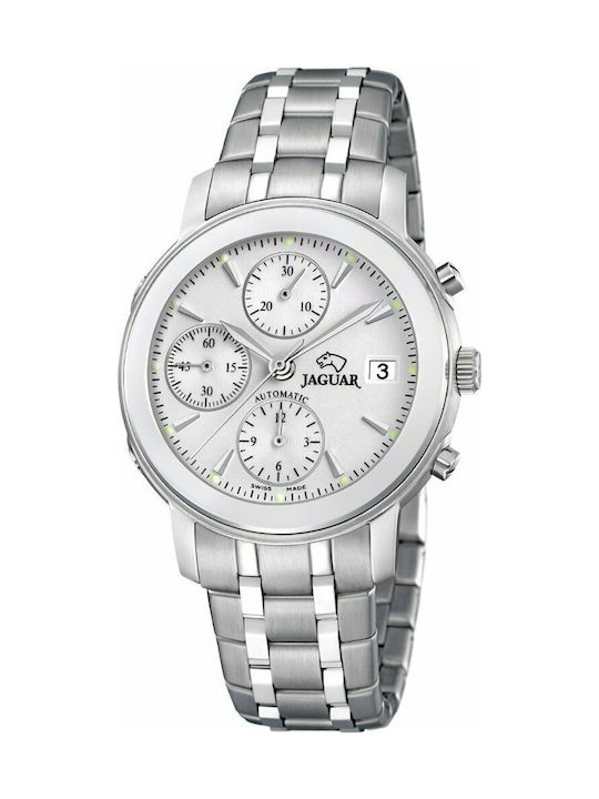 Jaguar Uhr Chronograph Automatisch mit Silber Metallarmband J939/1