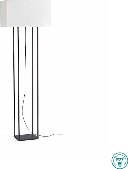 Faro Barcelona Vesper Stehlampe Höhe 135x55 cm mit Lampenbirnensockel für E27 Dunkelbraune