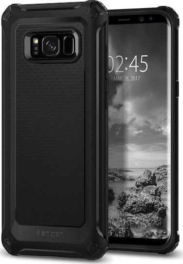 Spigen Rugged Armor Extra Back Cover Σιλικόνης Μαύρο (Galaxy S8+)