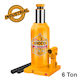 Ingco Hydraulic Bottle Jack with Lifting Capacity up to 41.3cm and Weight Capacity up to 6 Tons