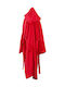 Guy Laroche Daily Bathrobe with Hood Red 1131092115004