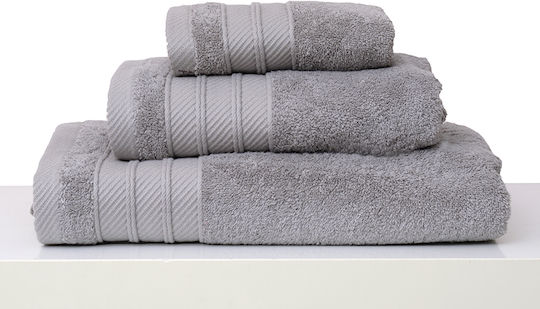 Anna Riska Πετσέτα Προσώπου Soft 50x100εκ. Grey Βάρους 600gr/m²