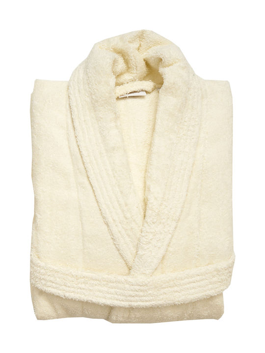 Viopros Classic Collar Bathrobe Ecru 480gr/m²