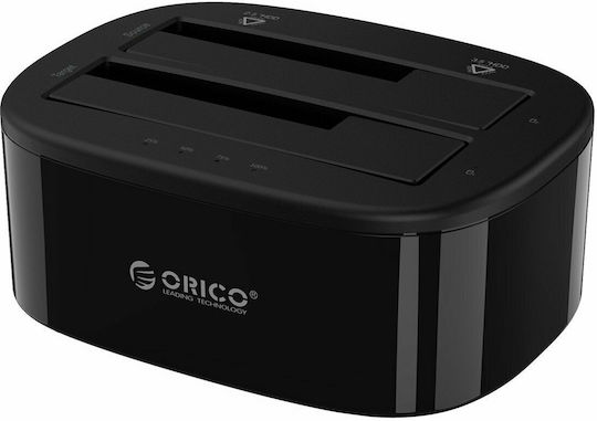Orico 6228US3-C-BK Hard Drive Docking Station SATA 2.5" / 3.5" with Connection USB 3.0 (ORI-6228US3-C-BK)