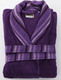 SB Home Selection Bath Women's Bathrobe with Collar in Purple Colour 650gsm
