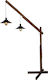Home Lighting Michio Vintage Lampa de podea Î230xL31cm. cu Soclu pentru Bec E27 Negru