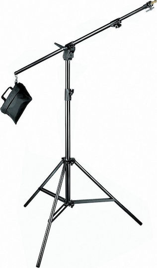 Manfrotto Combi-boom Stand Black Aluminium With Sandbag Τρίποδο Φωτισμού για Studio