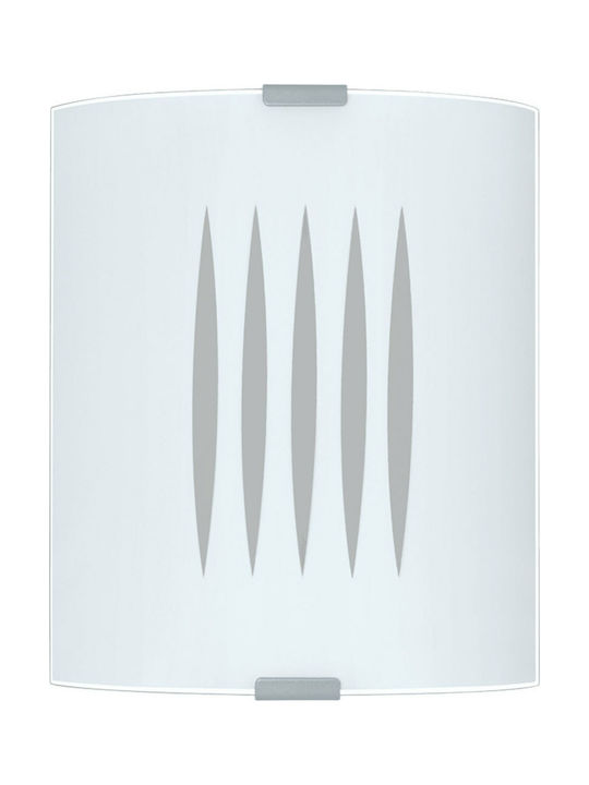 Eglo Grafik Modern Wall Lamp with Socket E27 White Width 18cm