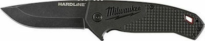 Milwaukee Hardline Taschenmesser Schwarz mit Klinge aus Stahl