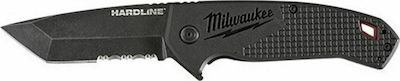 Milwaukee Hardline Taschenmesser Schwarz mit Klinge aus Stahl