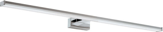 Eglo Pandella1 Modern Lamp Bathroom with Integrated LED and Natural White Light Silver 78x4x4cm