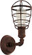 Eglo Port Seton Industrial Wall Lamp with E27 Socket Brown 20x20x32cm