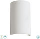 Viokef Ceramic Modern Wall Lamp with Socket G9 White Width 11cm