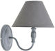 Inart Vintage Lamp Wall with Socket E14 Gray 27x25x20cm