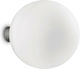 Ideal Lux Mapa AP1 Modern Wall Lamp with Socket E27 White Width 30cm